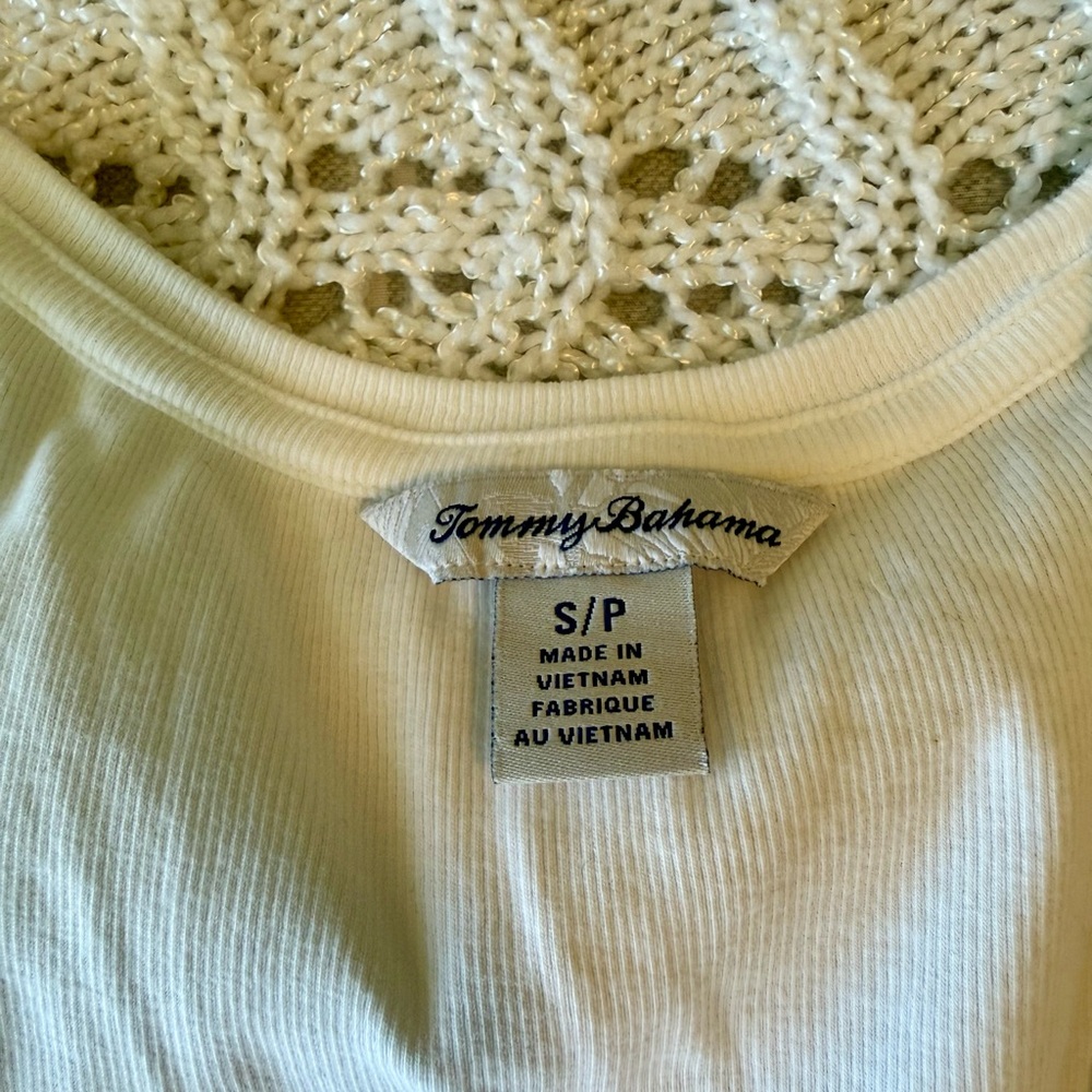 Tommy Bahama White Tank Top - Picture 2 of 2